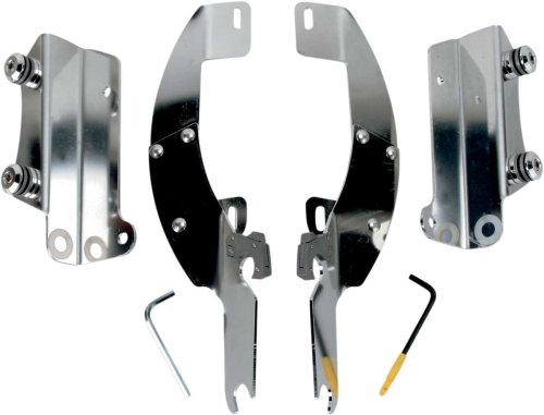 Memphis Shades - Memphis Shades Trigger-Lock Mount Kit for Batwing Fairing - Polished - MEK1947