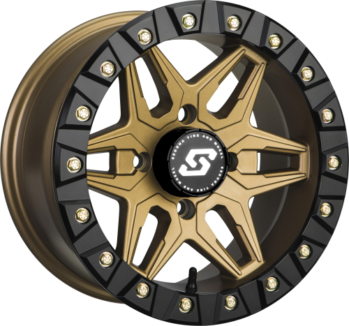 Sedona - Sedona Split Six Beadlock Wheel - 14x10 - 5+5 Offset - 4/110 12mm Tapered Bolt Pattern - Bronze - A72BZ-41011-55S