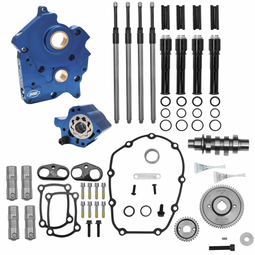 S&S Cycle - S&S Cycle 475 Gear Drive Camchest Kit - Gloss Black - 310-1014