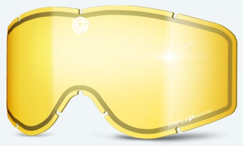 Triple 9 Optics - Triple 9 Optics Replacement Lens for Saint Goggles - Yellow Thermal - 37-2521
