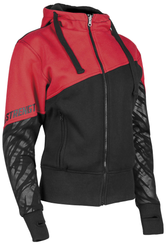 Speed & Strength - Speed & Strength Cat Outa Hell 2.0 Womens Armored Hoody - 1106-1403-2151 - Red/Black - X-Small