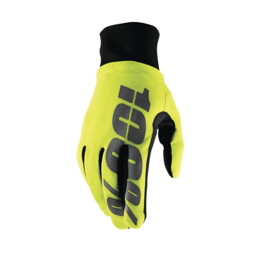 100% - 100% Hydromatic Waterproof Gloves - 10017-00005 - Flo Yellow - Small
