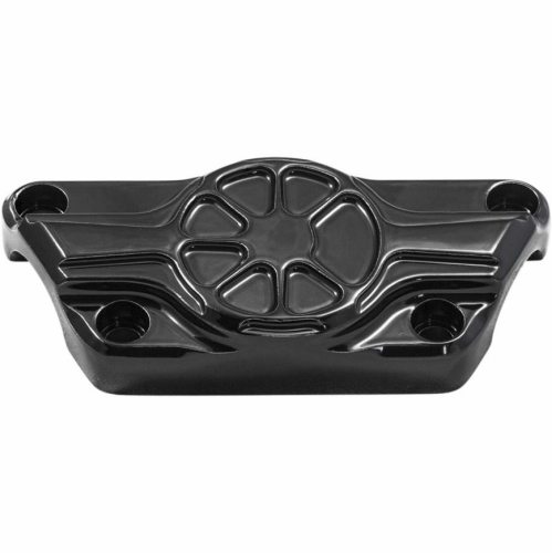 LA Choppers - LA Choppers Fusion Top Clamps for 1in. Handlebars - Decadent Black Powdercoat - LA-F480-00B