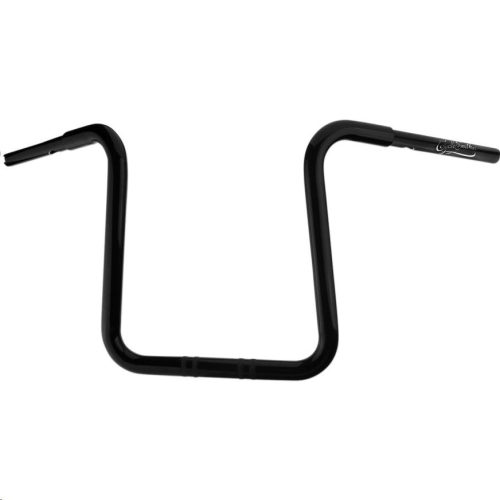 Cyclesmiths - Cyclesmiths 1-1/4in. California Lane-Splitter Ape Handlebar for 1-1/4in. Clamp Area - 14in. Rise - Gloss Black - 113CA14NSTBWBPH