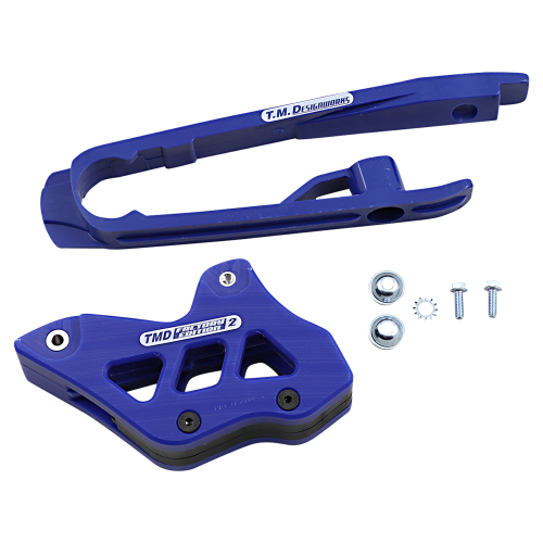 T.M. Designworks - T.M. Designworks Dirt Cross Multi-Purpose Chain Slide-N-Guide Kit EF2 Guide - Swedish Blue - DCK-KT3-BUS