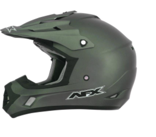 AFX - AFX FX-17 Solid Helmet - 0110-4447 - Flat Olive Drab - Small