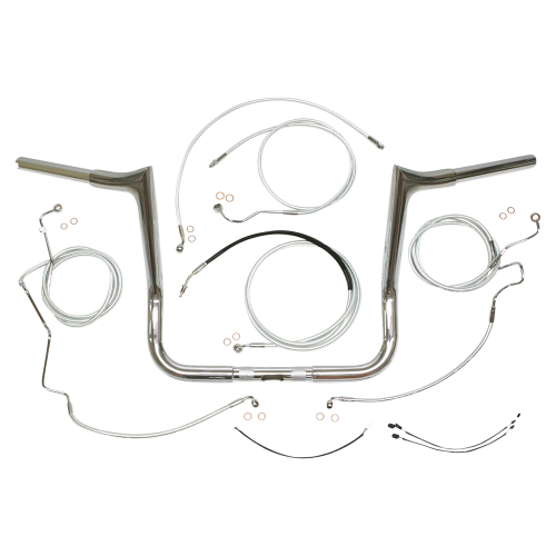 Magnum - Magnum 1-1/4in. Viking Bagger Handlebar Kit - 12in. - Chrome - 38884-412