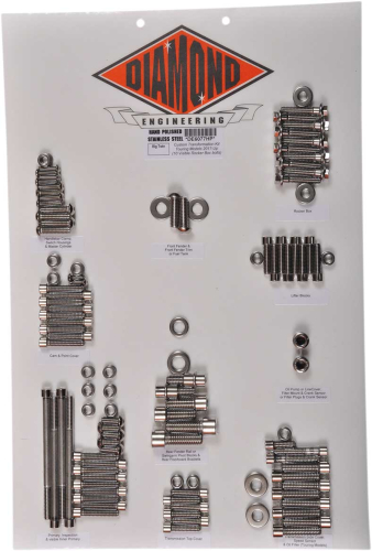 Diamond Engineering - Diamond Engineering OEM Style Polished Stainless Steel Custom Transformation Kit - DE6077HP