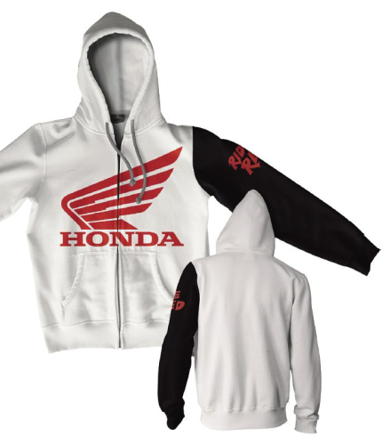 DCOR - DCOR Stamp Zip Hoody - 80-202-3 - White/Black - Large