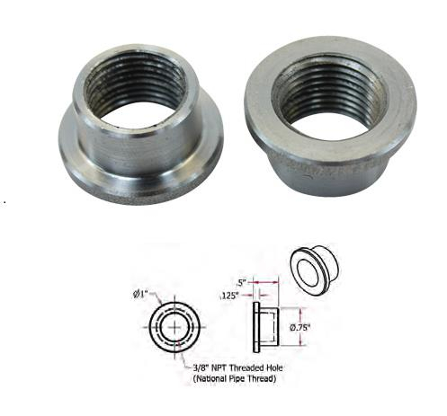 TC Bros - TC Bros NPT Weld-In Petcock Bungs - 3/8in. - 104-0072
