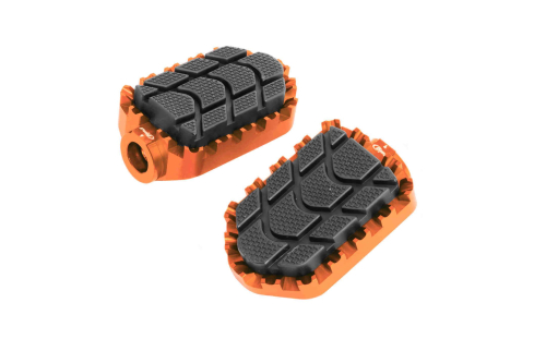PUIG - PUIG Enduro Footpegs - Adventure - Orange - 7587T