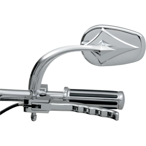 Russ Wernimont Designs - Russ Wernimont Designs Diamond Convex Mirrors - Left - Chrome - RWD-50045CL
