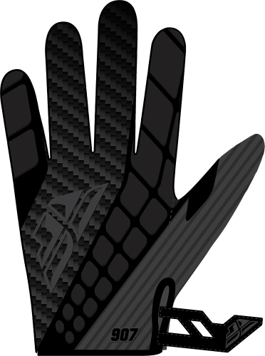Fly Racing - Fly Racing 907 MX Gloves (2016) - 369-64007 - Black/Gray - 07