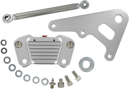 GMA Engineering - GMA Engineering 2-Piston Custom Rear Brake A-Caliper Kit - Classic Clear Anodized - GMA-R10
