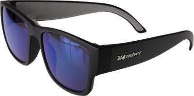 Bomber - Bomber Gomer Bomb Floating Sunglasses - GM101-BM - Matte Black/Blue Mirror Lens