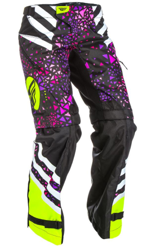 Fly Racing - Fly Racing Kinetic Womens Overboot Pants - 371-65904 - Neon Pink/Hi-Vis - 28