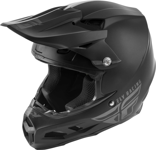 Fly Racing - Fly Racing F2 Carbon MIPS Solid Helmet - 73-4240-5 - Matte Black - Small