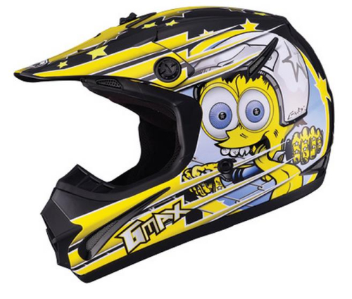 G-Max - G-Max GM46.2 Superstar Youth Helmet - G3465231 TC-4 - Superstar Black/Yellow - Medium