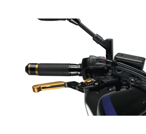 PUIG - PUIG 3.0 Extendable Folding Brake Lever - Black/Gold - 14ONO