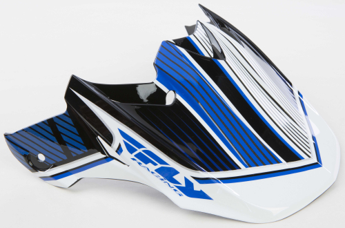 Fly Racing - Fly Racing Visor for F2 Carbon Helmets - Trey Canard Graphic Blue/White/Black - F2 VISOR CANARD BU/W