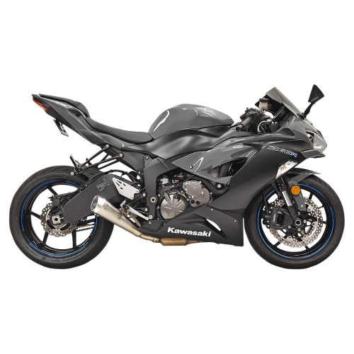 Bassani Manufacturing - Bassani Manufacturing 4in. Megaphone Slip-On - Stainless Steel - 5Z627