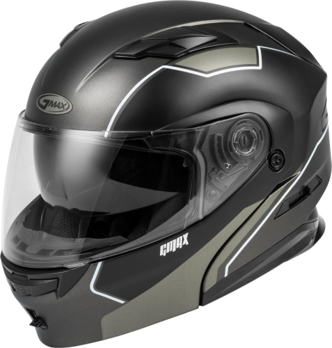 G-Max - G-Max MD-01 Exploit Helmet - M1013075 - Matte Black/Silver - Medium
