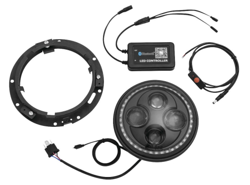 Kuryakyn - Kuryakyn Orbit Prism 7in. LED Headlight - 2461