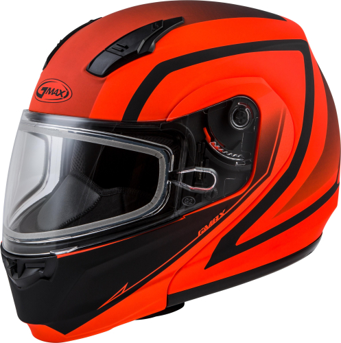 G-Max - G-Max MD-04S Docket Helmet - G2042666 - Hi-Vis Orange/Black - Large