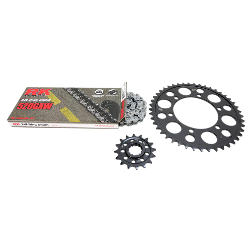 RK - RK Quick Acceleration Chain Kit with Steel Sprocket - Natural - 4107-069P