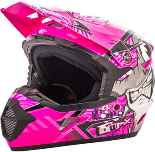 G-Max - G-Max MX46 Hooper Youth Helmet - G3468402 TC-14 - Black/Pink/Purple - Large