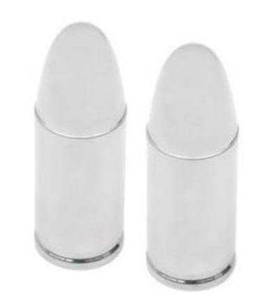Drag Specialties - Drag Specialties .38 Special Valve Stem Caps - Chrome - 282008