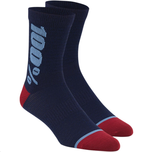 100% - 100% Rythym Wool Performance Socks - 24006-015-18 - Navy - Lg-XL