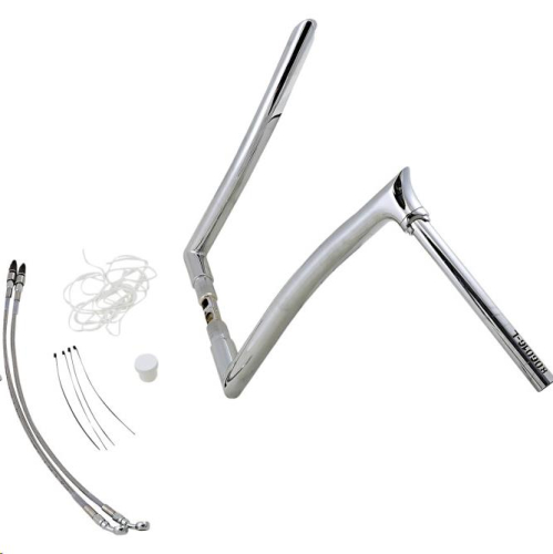 Fat Baggers, Inc. - Fat Baggers, Inc. 1-1/2in. EZ Install Pointed Top Handlebar Kit - Chrome - 809316