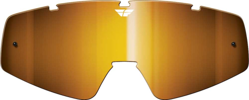 Fly Racing - Fly Racing Anti-Fog/Anti-Scratch Lexan Lens for Focus Youth Goggles - Chrome/Amber - MXG-30 LENS CHR/AMB