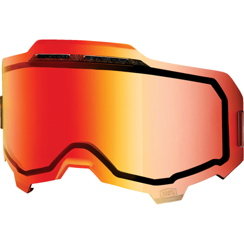 100% - 100% Injected Dual Pane Vented Mirror Lens -  Red - 59053-00003