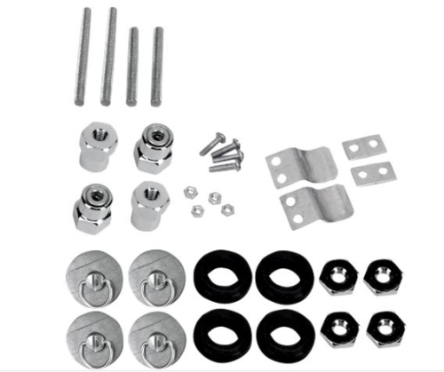 Saddlemen - Saddlemen S4 Quick-Disconnect Saddlebag Docking Post and Fastner Kit - 3521-0005