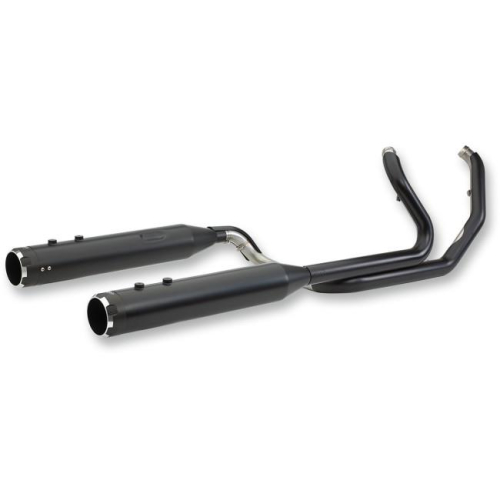 S&S Cycle - S&S Cycle El Dorado True Dual Exhaust System - Black with Thruster End Caps - 550-0679A