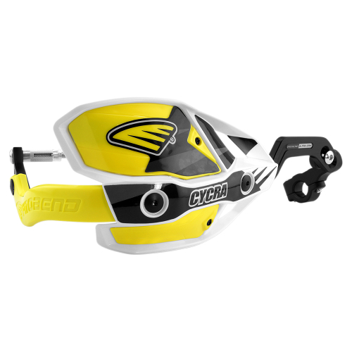 Cycra - Cycra Ultra Probend CRM Wrap Around Handguards - White/Yellow - 1CYC-7408-55X