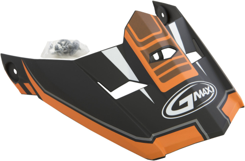 G-Max - G-Max Visor for MX46 Uncle Helmet - XS-Sm - Matte Black/Orange - G046833