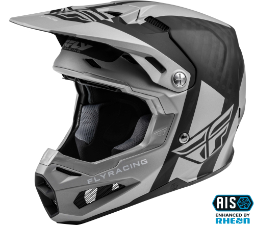 Fly Racing - Fly Racing Formula Origin Helmet - 73-4405-5 - Black/Silver - Small
