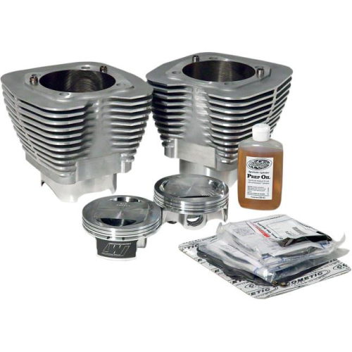 Revolution Performance - Revolution Performance Monster Big Bore Kit (127in. Flat Top) - Bore 4 1/4in. - 10.5:1 Compression - Natural Silver - 201-179W