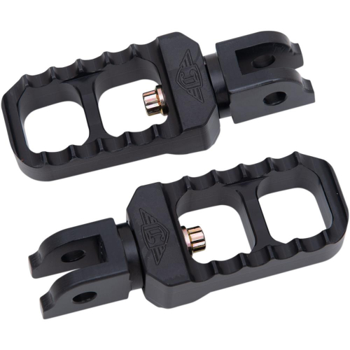 Joker Machine - Joker Machine Adjustable Serrated Stubby Footpegs - Black anodized - 08-642-6B