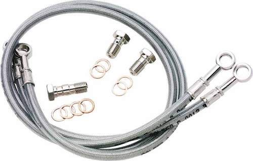 Galfer Brakes - Galfer Brakes Metric Cruiser Stainless Steel Hydraulic Front Brake Line - D410-3