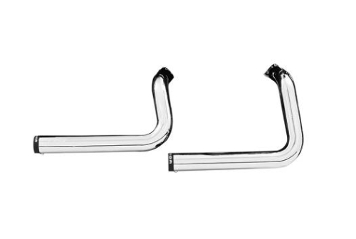 Freedom Performance - Freedom Performance Staggered Duals Exhaust System - Chrome with Black Tips - HD00392