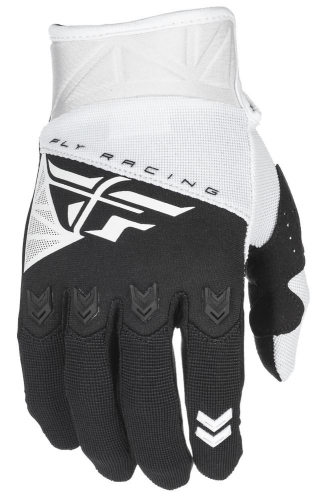 Fly Racing - Fly Racing F-16 Youth Gloves (2018) - 371-91406 - White/Black - Large
