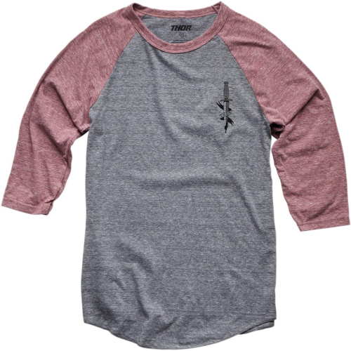 Thor - Thor Juliet 3/4 Sleeve Shirt - 3030-17061 - Heather - X-Large