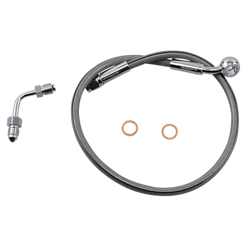 Magnum - Magnum Clear Coated XR Stainless Upper Front Brakeline Kit - 21in. Total Length - SSC1501-21