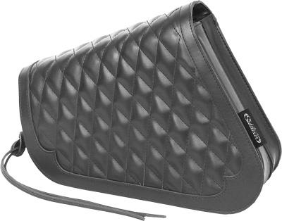 West-Eagle Motorcycle Products - West-Eagle Motorcycle Products Solo Side Bag - Adjustable - Diamond Stitch - 6422