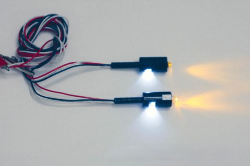 Custom Dynamics - Custom Dynamics LED License Plate Tag Bolts with White LEDs and Amber Turn Signal LEDs - Black - TB04B