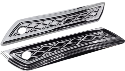 Eddie Trotta Designs - Eddie Trotta Designs Saddlebag Hinge Covers - Chrome - TC-983